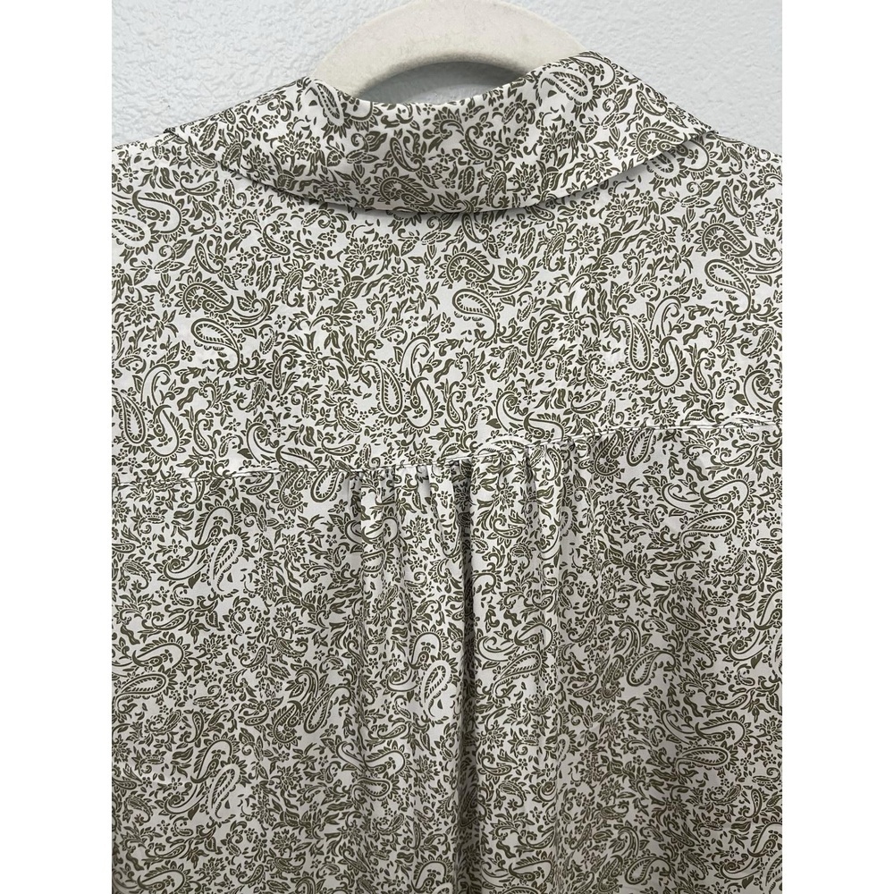 I.N.C International Concepts Paisley Button Up Blouse Top Womans Size L - Picture 8 of 8